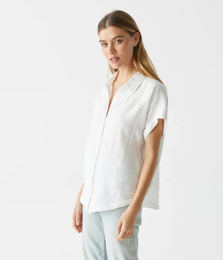 Michael Stars Charlie Linen Button Down Shirt - Taryn x Philip Boutique