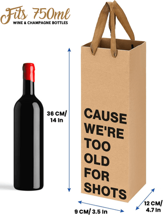 MilkToast Brands - "Cheaper than therapy" Wine Gift Bag