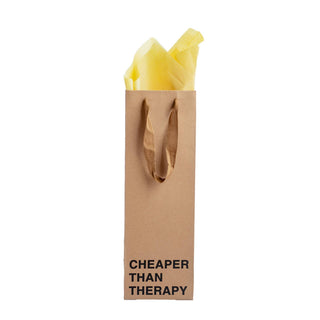 MilkToast Brands - "Cheaper than therapy" Wine Gift Bag