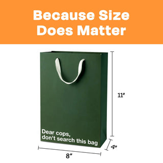 MilkToast Brands - "Dear cops, don't search this bag" Funny Gift Bag