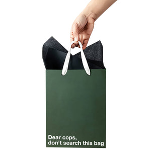 MilkToast Brands - "Dear cops, don't search this bag" Funny Gift Bag