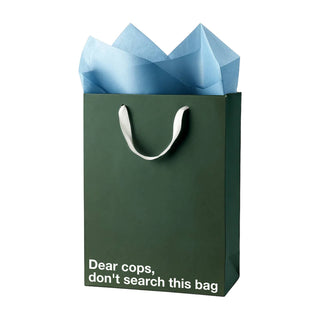 MilkToast Brands - "Dear cops, don't search this bag" Funny Gift Bag