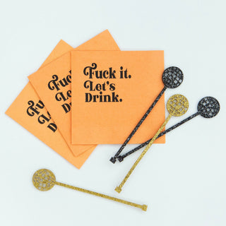 Mod Lounge - F*ck It. Let's Drink Funny Foil Cocktail Beverage Napkin