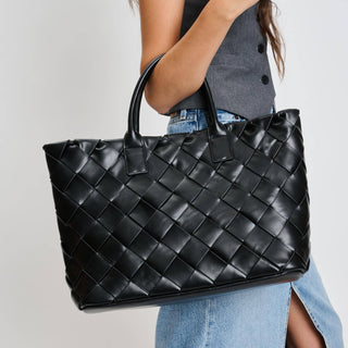 Moda Luxe - Adeline Woven Tote: Black