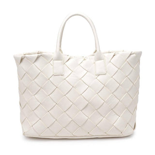 Moda Luxe - Adeline Woven Tote: Oatmilk