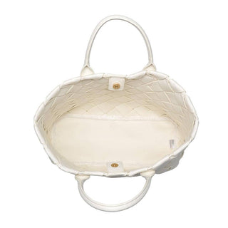 Moda Luxe - Adeline Woven Tote: Oatmilk