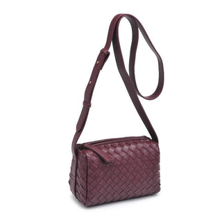 Moda Luxe - Charlotte Woven Crossbody: Burgundy
