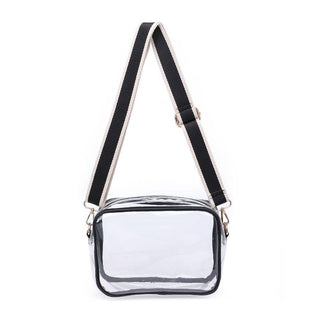 Moda Luxe - Christina Crossbody: Clear Black