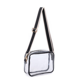 Moda Luxe - Christina Crossbody: Clear Black