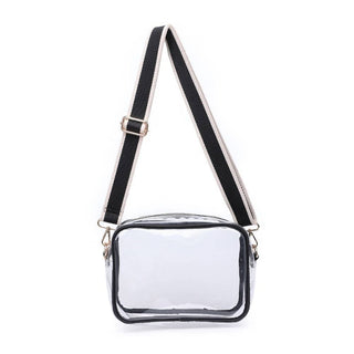 Moda Luxe - Christina Crossbody: Clear Black
