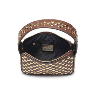 Moda Luxe - Isabel Studded Crossbody: Chocolate