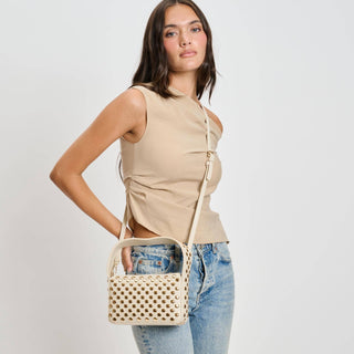 Moda Luxe - Isabel Studded Crossbody: Oatmilk