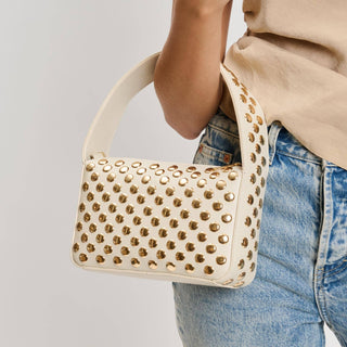 Moda Luxe - Isabel Studded Crossbody: Oatmilk