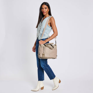 Moda Luxe - London - Satchel: Mushroom
