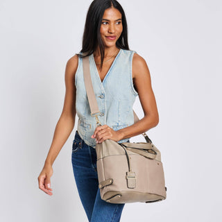 Moda Luxe - London - Satchel: Mushroom