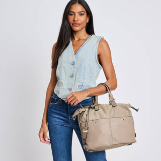 Moda Luxe - London - Satchel: Mushroom