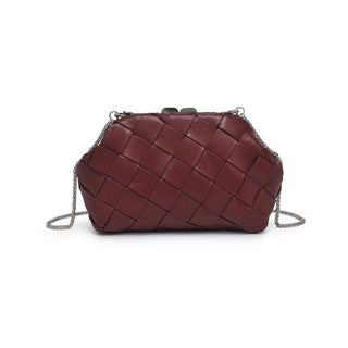 Moda Luxe - Pauline Woven Crossbody: Burgundy