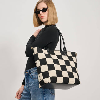 Moda Luxe - Betty Tote: Black Ivory