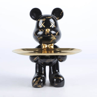 Adam & Friends Butler Mouse With Tray Sculpture