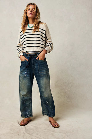 Free People - We The Free Moxie Denim Jeans - Timeless Blue
