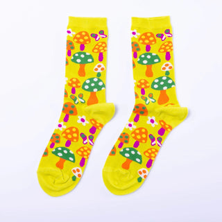 Yellow Owl Workshop Mushroom Crew Socks - Women's