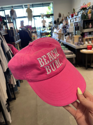 Beach Bum Cap Flamingo Pink