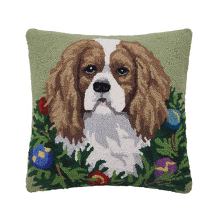Peking Handicraft - Holiday King Cavalier Spaniel Hook Pillow