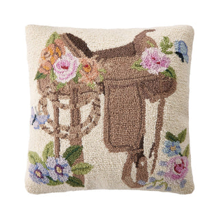 Peking Handicraft - Rosewood Ranch Flag Saddle Hook Pillow - Susan Winget