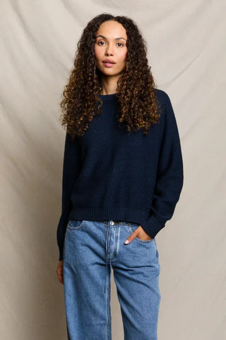 Perfect White Tee Evie Cotton Crew Sweater