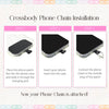 Suede & Metal Crossbody Phone Chain - Taryn x Philip Boutique