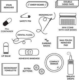 Pinch Provisions - Black Glitter Bomb Minimergency Kit
