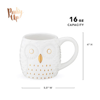 Pinky Up - Olivia Ceramic Owl Mug