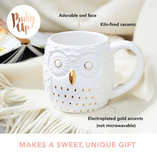 Pinky Up - Olivia Ceramic Owl Mug
