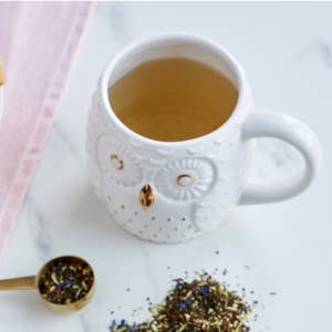 Pinky Up - Olivia Ceramic Owl Mug