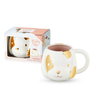 Pinky Up Penny Ceramic Puppy Mug