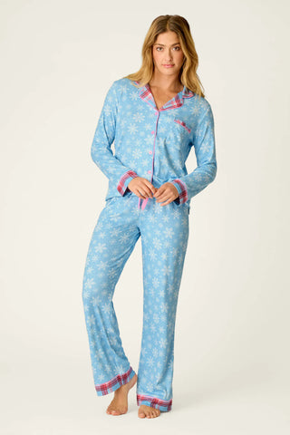 PJ Salvage Plaid About You Snowflakes & Plaid PJ Set