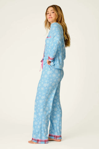 PJ Salvage Plaid About You Snowflakes & Plaid PJ Set
