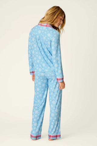 PJ Salvage Plaid About You Snowflakes & Plaid PJ Set