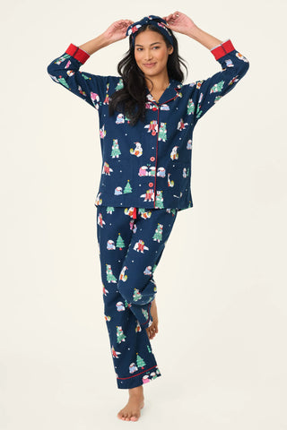 PJ Salvage Bearly Awake 3-Piece Flannel PJ Set