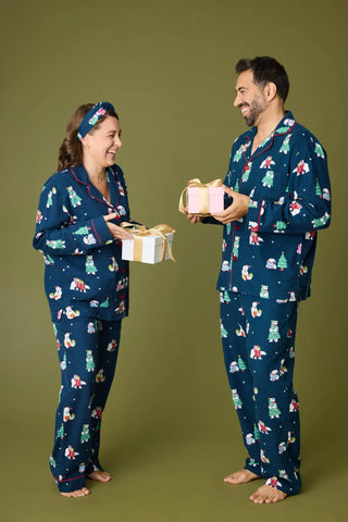 PJ Salvage Bearly Awake Mens Flannel PJ Set