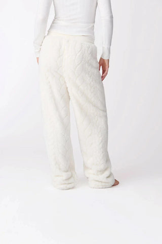 PJ Salvage Ivory Cable Texture Cozy Pant