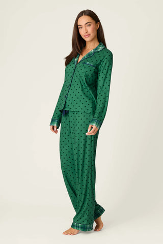 PJ Salvage Plaid About You Polka Dots & Plaid PJ Set