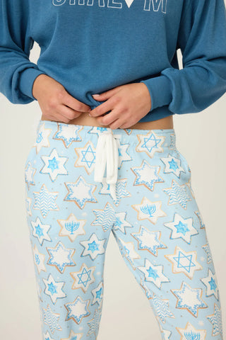 PJ Salvage You Had Me At Shalom Cookie Print Banded Pants