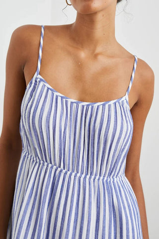 Cotton Striped Midi-Dress. 