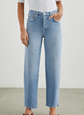 Rails Topanga Crop Straight Blue Mist Step Hem