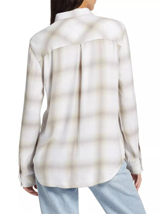 Rails Hunter Shirt in Dove Pearl