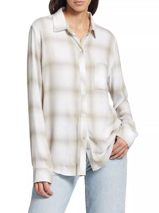 Rails Hunter Shirt in Dove Pearl