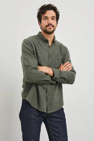 Rails Runson Shirt - Hunter Green