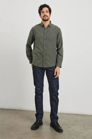 Rails Runson Shirt - Hunter Green