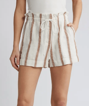 Rails Foster Shorts Coconut Stripe